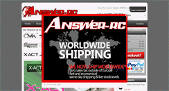 Desktop Screenshot of answer-rc.com